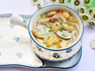 冬瓜花蛤汤 