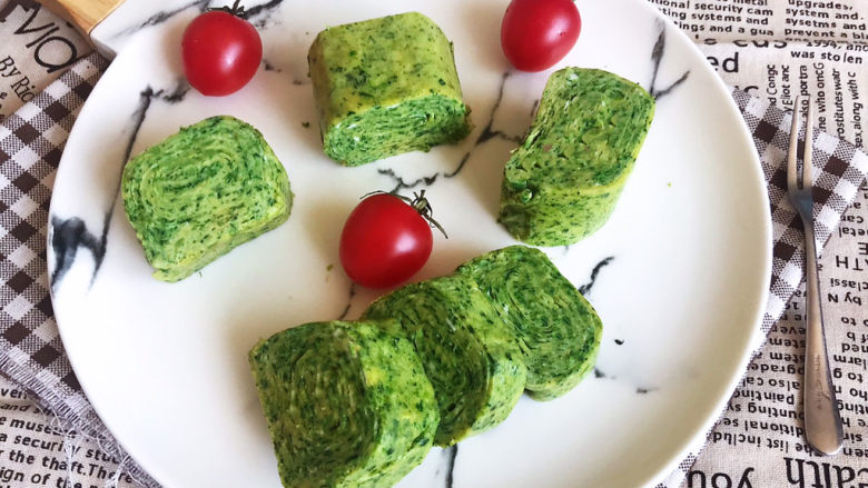 菠菜蛋卷 