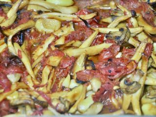 烤小番茄蘑菇酱