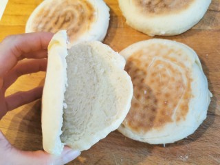 牛肉夹馍~自己活面烙白吉馍 